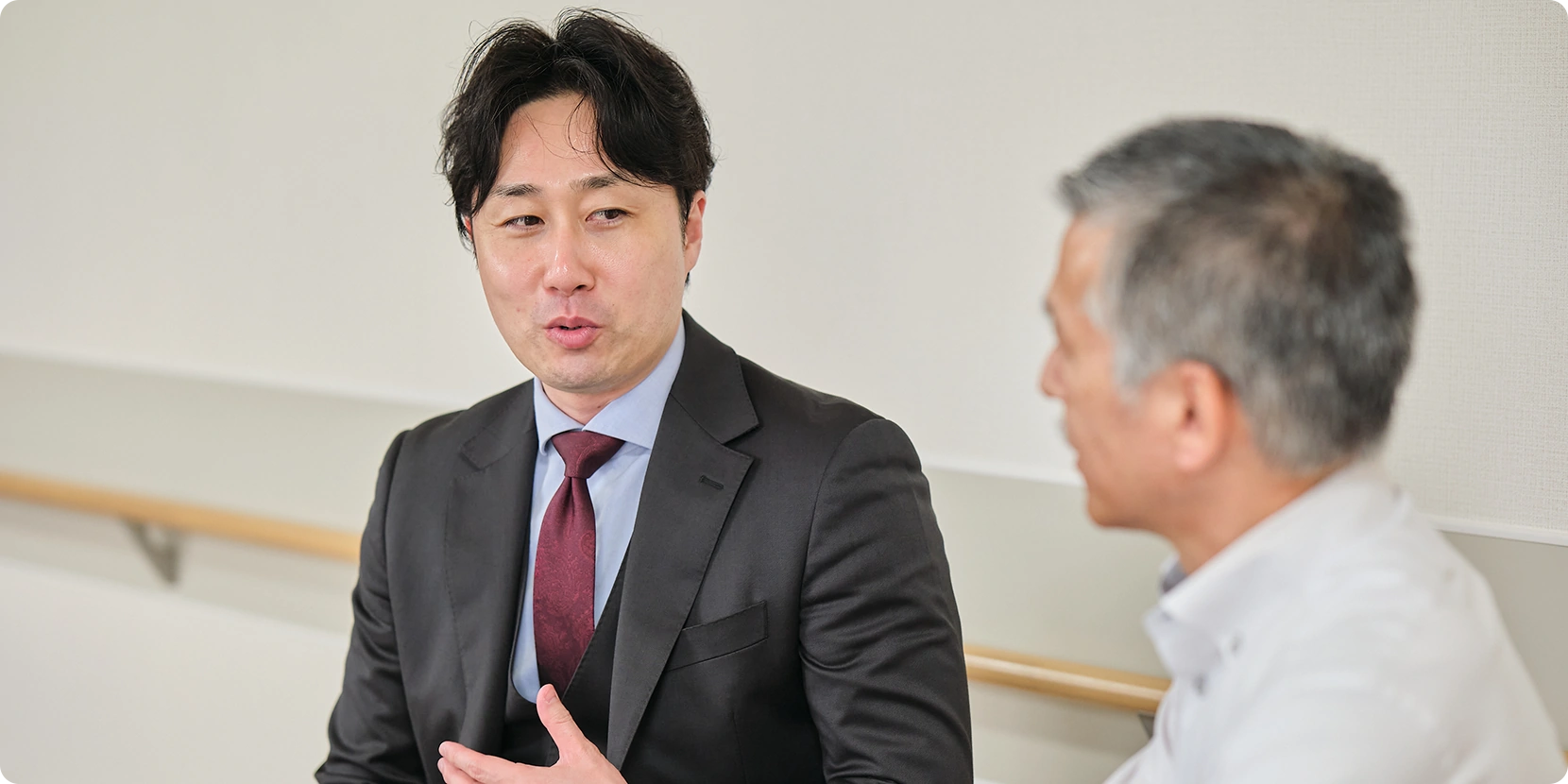 株式会社ケアセンター 白勢様とReSTA 小野寺の対談画像2
